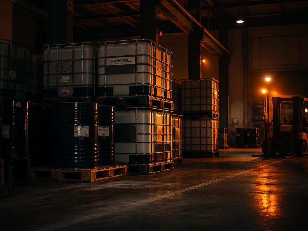 IBCs und Fässer im Lager